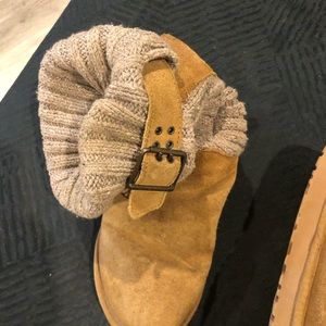 Suede & knit Uggs.